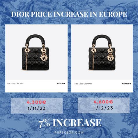 lady dior pricing|lady dior 2022 price.